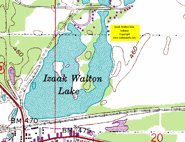 Fishing Lakes: Indiana Fishing Lakes Map